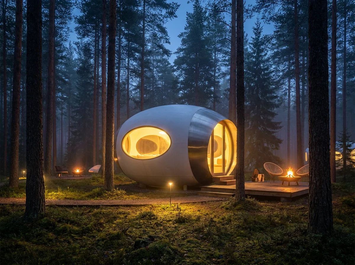 Space Capsule Pod Houses