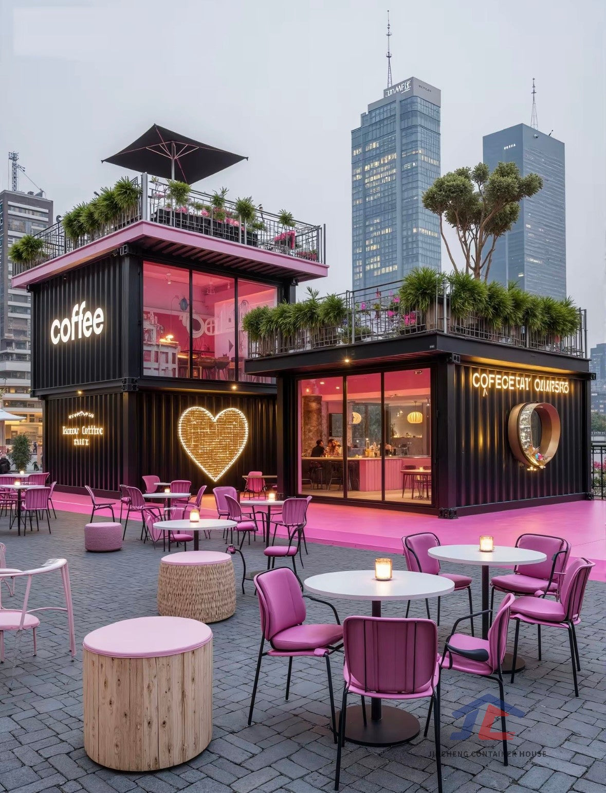 JINCHENG mobile container coffee shop and food kiosk view 3