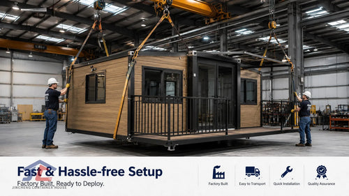 JINCHENG expandable container villa with bathroom for accommodation projects view 2