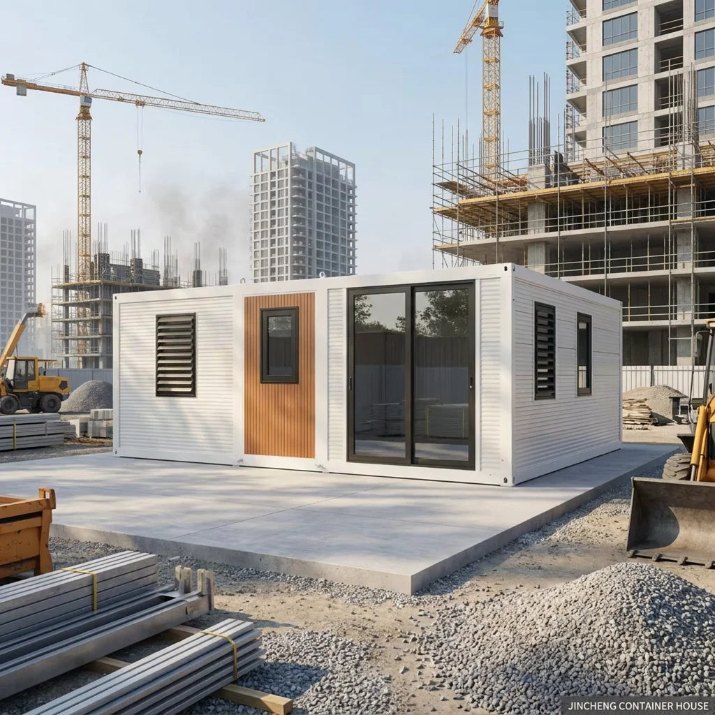 JINCHENG expandable container house for site accommodation and project housing view 8