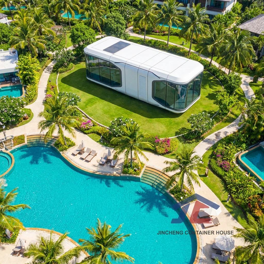 JINCHENG space capsule pod house for resort and glamping accommodation view 2