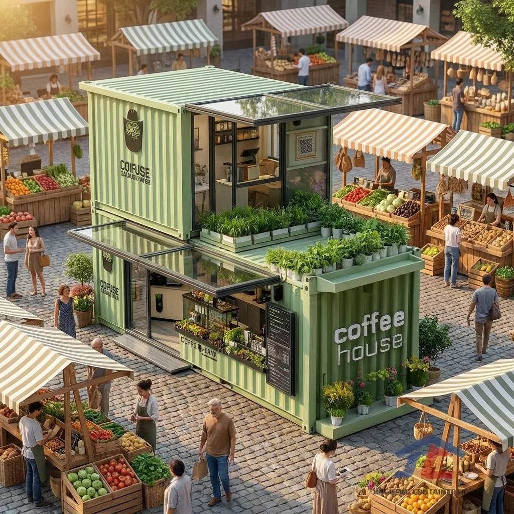 JINCHENG commercial container booth for coffee and retail kiosk view 5