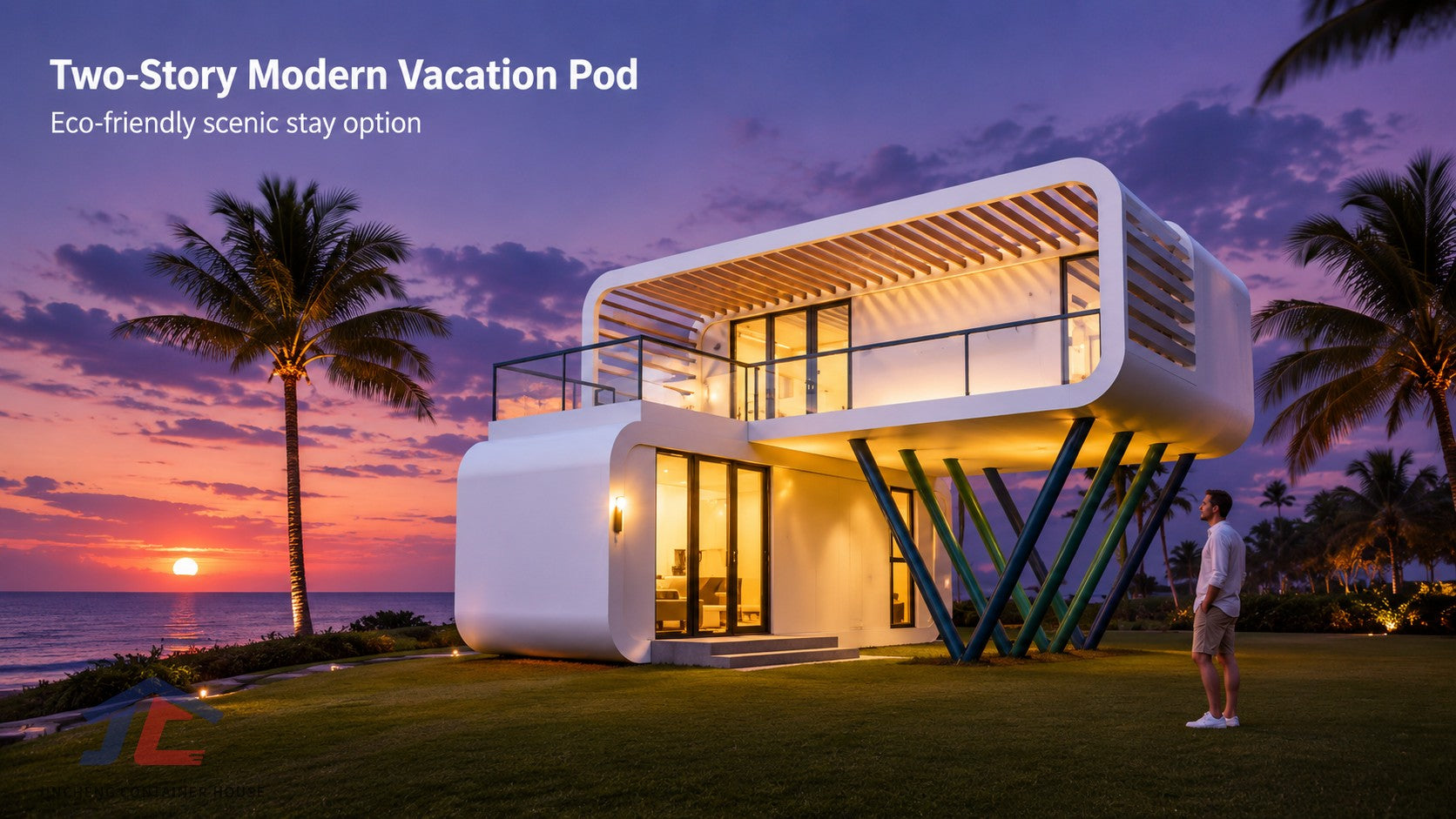 JINCHENG apple cabin pod house for outdoor lodging and resort projects view 8