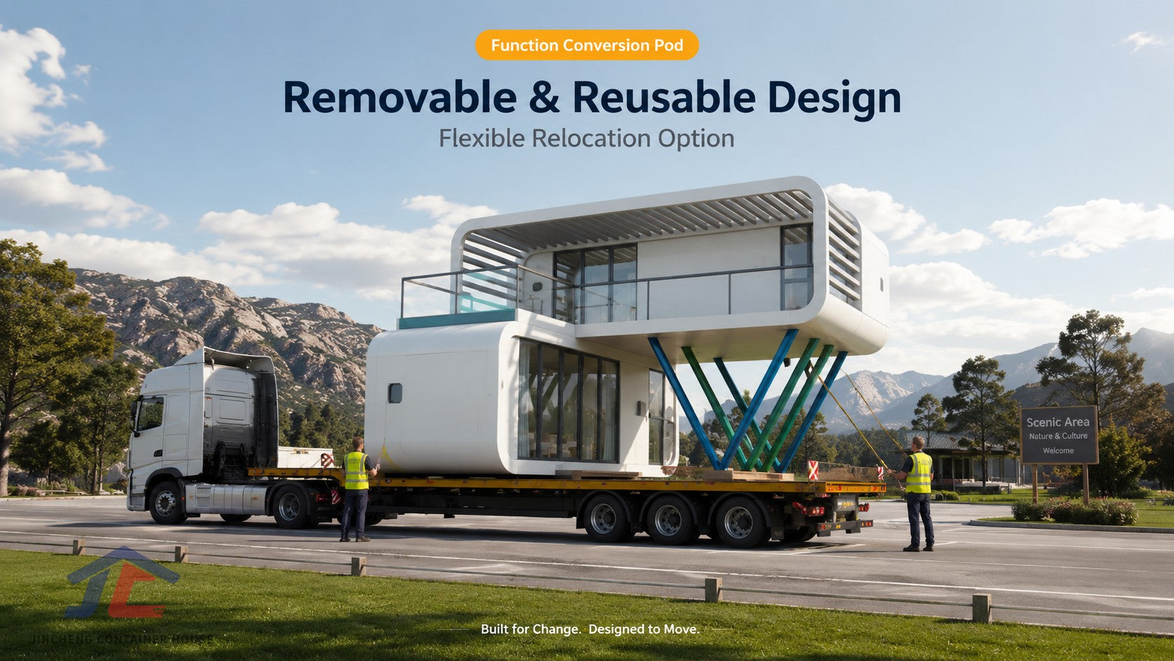 JINCHENG apple cabin pod house for outdoor lodging and resort projects view 9