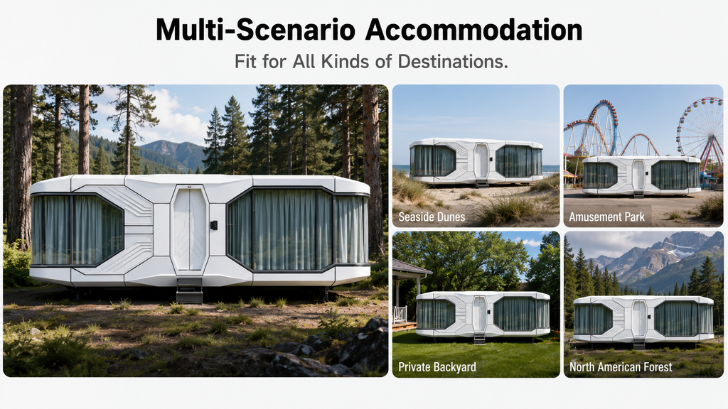 JINCHENG space capsule pod house for resort and glamping accommodation view 9