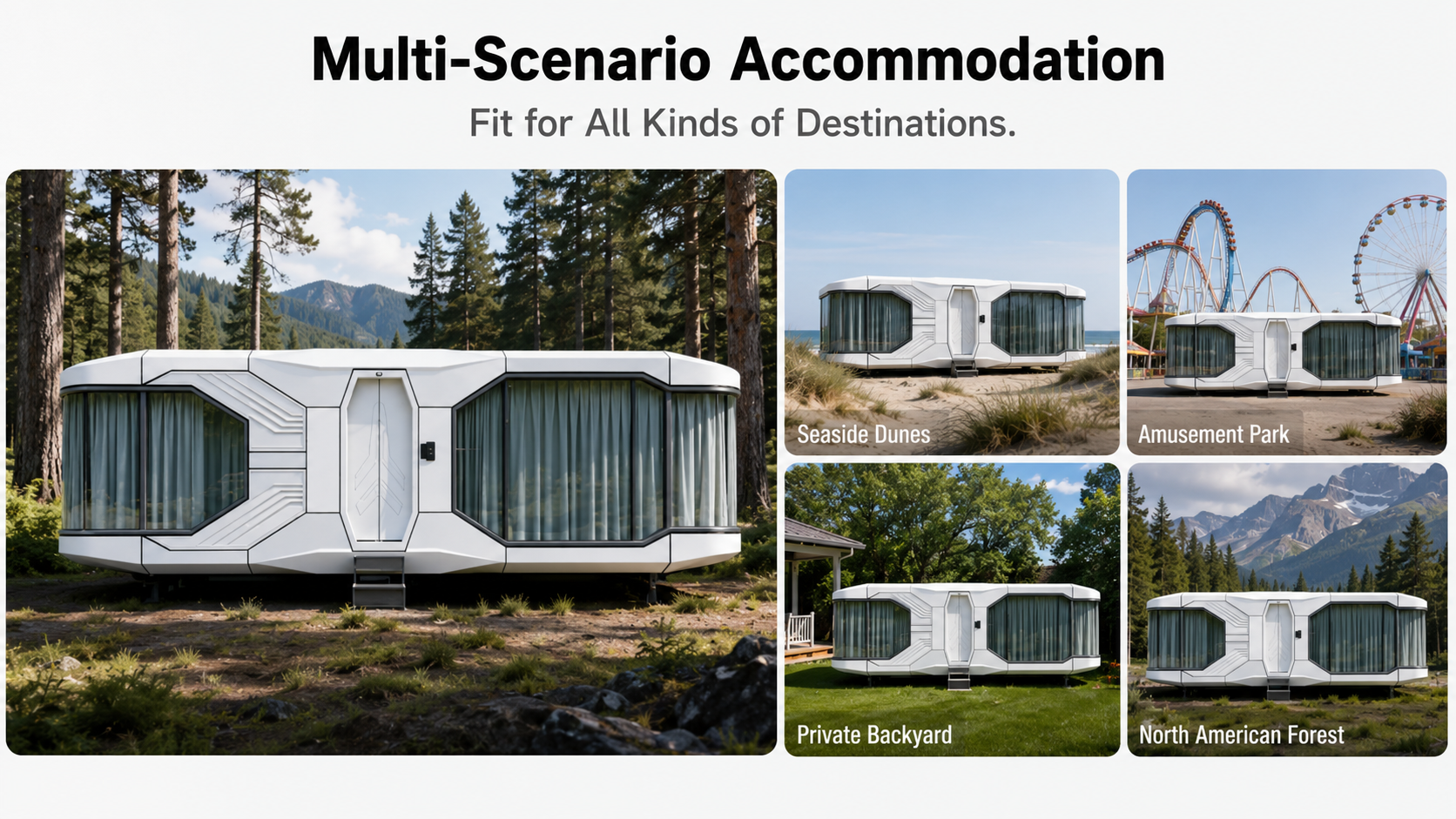 JINCHENG space capsule pod house for resort and glamping accommodation view 9