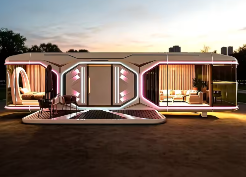Space Capsule Pod - Neon Night Edition