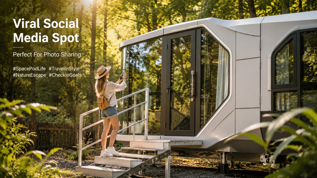 JINCHENG space capsule pod house for resort and glamping accommodation view 10